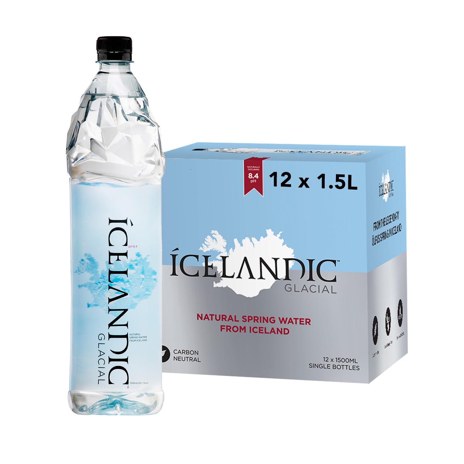 1.5 Liter Still Icelandic Glacial Water Case - LA - Icelandic Glacial
