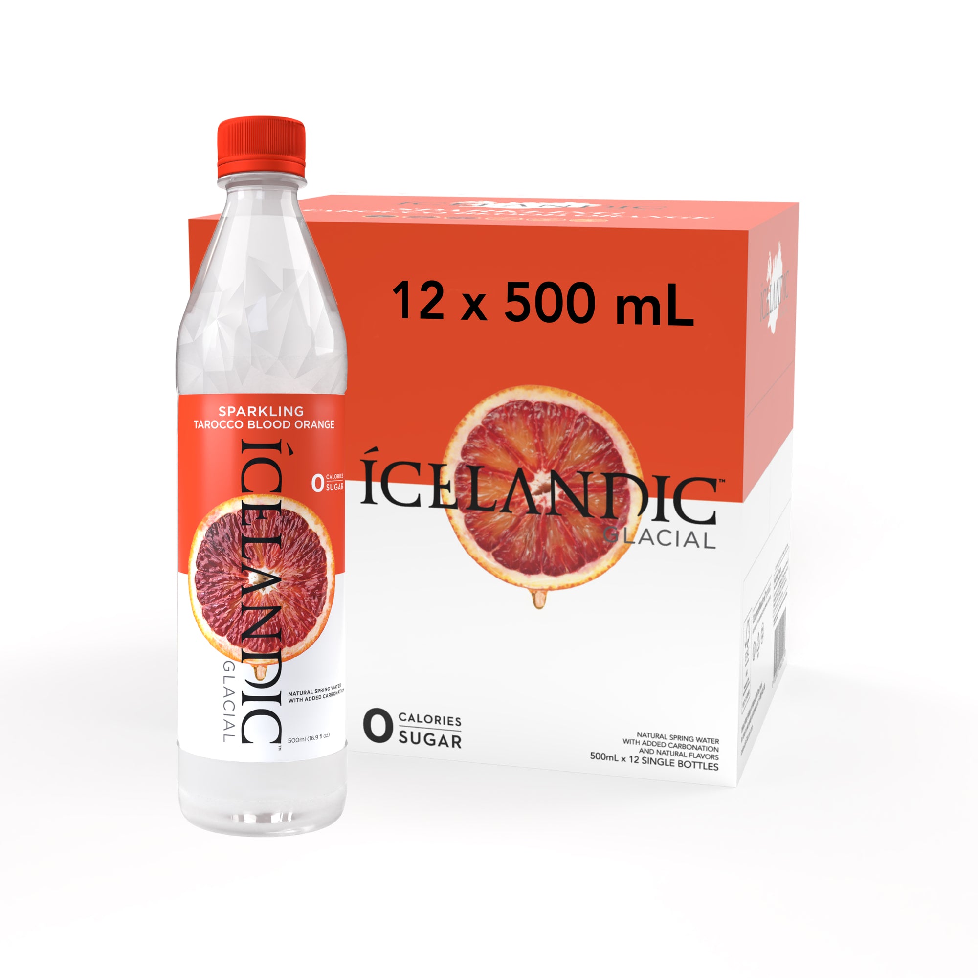 Sparkling Tarocco Blood Orange 12 Pack Case - LA - Icelandic Glacial